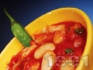 Рецепта Бобена яхния от домати, чесън и босилек без запръжка